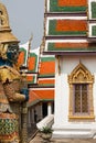 Demon Guardian in Wat Phra Kaew Grand Palace Bangkok Royalty Free Stock Photo