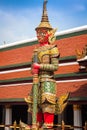 Demon Guardian Wat Phra Kaew Grand Palace Bangkok Royalty Free Stock Photo