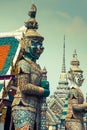 Demon Guardian Wat Phra Kaew Grand Palace Bangkok Royalty Free Stock Photo