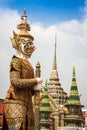 Demon Guardian Wat Phra Kaew Grand Palace Bangkok Royalty Free Stock Photo