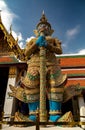 Demon Guardian Wat Phra Kaew Grand Palace Bangkok Royalty Free Stock Photo