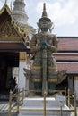 Demon Guardian at Wat Phra Kaew Temple of the Emerald Buddha Bangkok Thailand