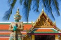 Demon Guardian in Wat Phra Kaew Temple of the Emerald Buddha, Grand Palace in Bangkok, Thailand Royalty Free Stock Photo