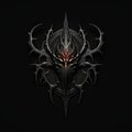 Gothic Demon Logo With Dragoncore Style For Dark Web Page