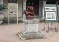 Female Chinese Foo Dog Statue, 4th courtyard, Temple of Literature, Hanoi Vietnam Royalty Free Stock Photo