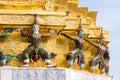 Demon Supporter, Thai sculpture Royalty Free Stock Photo