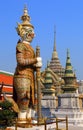 Demon in Wat Phra Kaew in Bangkok Royalty Free Stock Photo