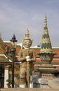 Demonic guardian at the Grand Palace, Bangkok, Thailand