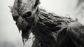 Dark White: A Vray Tracing Exploration Of A Teeth-baring Demon