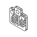 demonstrate self awareness isometric icon vector illustration