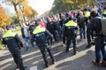 Demonstrating against refugee camp