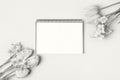 Opened blank notepad Royalty Free Stock Photo