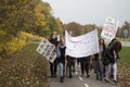 Demonstration against financial cuts