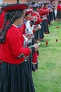 Demonstration of ancient alpaca weaving traditions