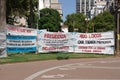 Demonstration in Buenos Aires, Argentina