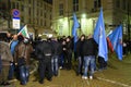 Demonstration of Bulgarian policemen in Sofia demanding a 15% increase in salaries ,to draft a new law for the Interior Ministry