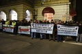 Demonstration of Bulgarian policemen in Sofia demanding a 15% increase in salaries ,to draft a new law for the Interior Ministry