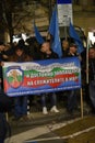 Demonstration of Bulgarian policemen in Sofia demanding a 15% increase in salaries ,to draft a new law for the Interior Ministry