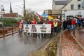 demonstration for democracy and human rights, and against xenophobia in Brake Unterweser