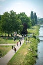 Demonstration Germany reopening of borders due to Coronavirus closing