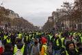 Demonstration of `Gilets Jaunes` in Paris, France Royalty Free Stock Photo