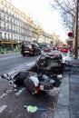 Demonstration of `Gilets Jaunes` in Paris, France Royalty Free Stock Photo