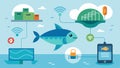 A demonstration of how IoTenabled aquaculture systems can increase efficiency and sustainability using realtime data to Royalty Free Stock Photo