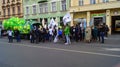 Demonstration for the legalization of marijuana, march of millions for marijuana in Prague 2019