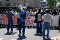 Demonstration of migrant workers in Paris Royalty Free Stock Photo