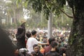 Demonstration in padang city confuse