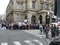 Demonstration in Paris in October 2007 with the presence of the Red Cross France Europe