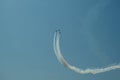 Demonstration performance of an aerobatic team of three aircraft.