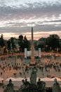 Demonstration in Piazza del Popolo, Rome