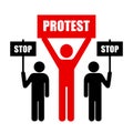 Demonstration of protest Royalty Free Stock Photo