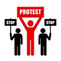 Demonstration of protest