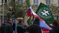 BRNO, CZECH REPUBLIC, NOVEMBER 17, 2016: Demonstration Of Radical Extremists, Suppression Of Democracy, Against EU