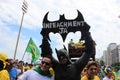 Demonstration in support impeachment of Dilma Rousseff in Copacabana