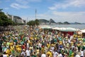 Demonstration in support impeachment of Dilma Rousseff in Copacabana