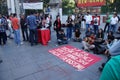 Demonstration to protest the jailing of student activists Royalty Free Stock Photo