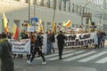 Demonstrations against war in Kurdistan in Munich in Germany.