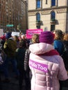 Women`s March, #MeToo, Me Too Hashtag, NYC, NY, USA Royalty Free Stock Photo