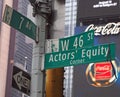 Times Square Street Shows Solidarity for Strikers Nearby, August, 2023