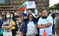 Demonstrators attend an anti-government protest in Sofia, Bulgaria July 15, 2020