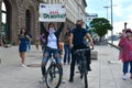 Demonstrators attend an anti-government protest in Sofia, Bulgaria July 15, 2020