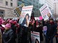 Womens March, Alexandria Ocasio-Cortez Sign, US Congress, Washington, DC, USA Royalty Free Stock Photo