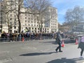 Demonstrators in London in February 2022