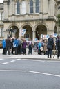 NHS Demonstration in Weston-super-Mare, UK Royalty Free Stock Photo