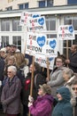 NHS Demonstration in Weston-super-Mare, UK Royalty Free Stock Photo