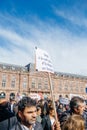 Demonstrators protesting against Turkish President Erdogan polic