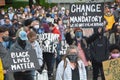 Demonstrators at Salem, Oregon Black Lives Matter protest